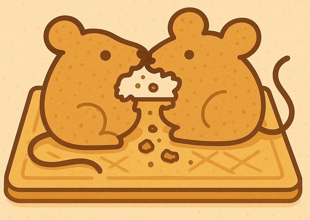 ネズミは粘着シートで共食いするのか